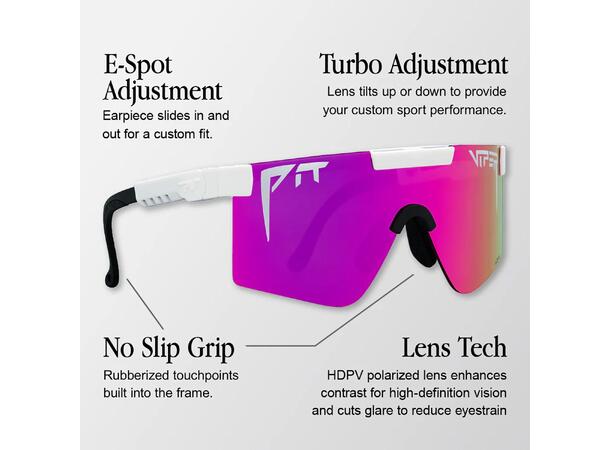 Pit Viper Original 2.0 The Firecracker Regular, HDPV Polarized Blue