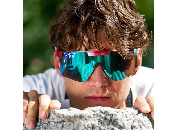 Pit Viper Original 2.0 The Firecracker Wide, HDPV Polarized Blue