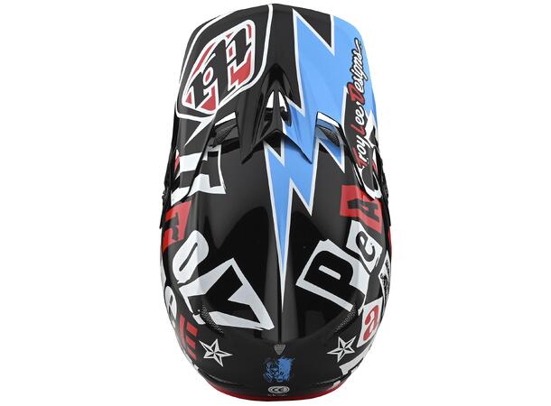 Troy Lee Designs D3 Fiberlite Helmet Anarchy Black