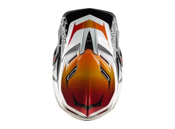 Troy Lee Designs D4 Composite Helmet Lined Up White