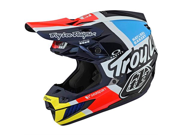Troy Lee Designs SE5 ECE Carbon Helmet Quattro Team Navy
