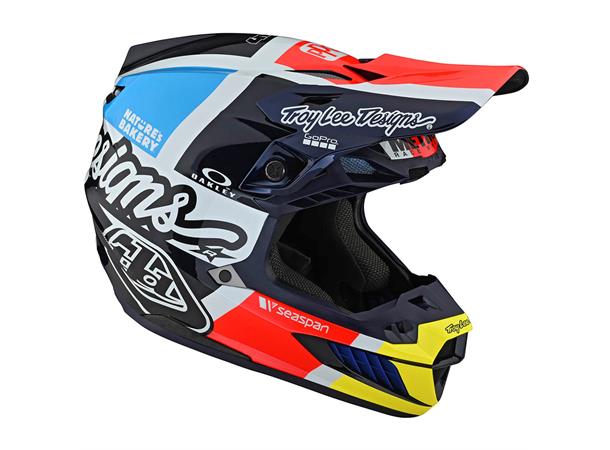Troy Lee Designs SE5 ECE Carbon Helmet Quattro Team Navy