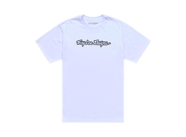 Troy Lee Designs Signature Tee White S Signature White/Black, S
