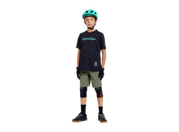 Troy Lee Designs Youth Skyline Ride SS Signature Black/Real Teal