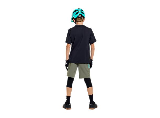 Troy Lee Designs Youth Skyline Ride SS Signature Black/Real Teal
