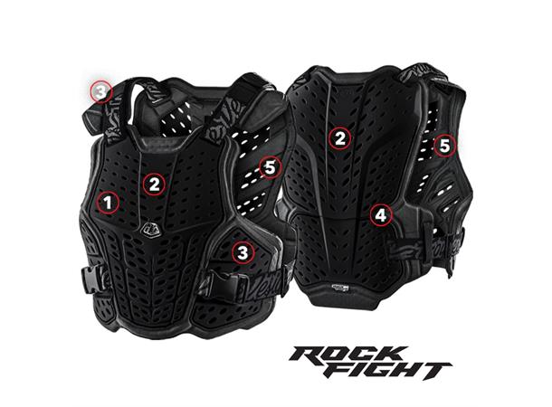 Troy Lee Designs YOUTH Rockfight Chest Protector, Black
