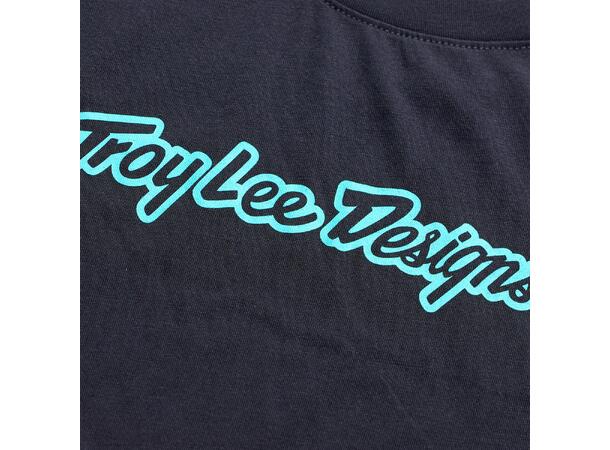 Troy Lee Designs Youth Skyline Ride LS Signature Black/Real Teal