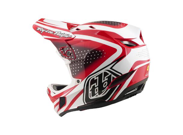 Troy Lee Designs D4 Polyacrylite Helmet Fire/White