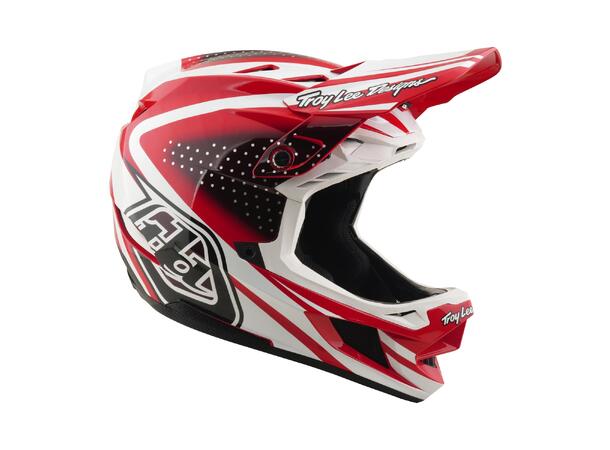 Troy Lee Designs D4 Polyacrylite Helmet Fire/White