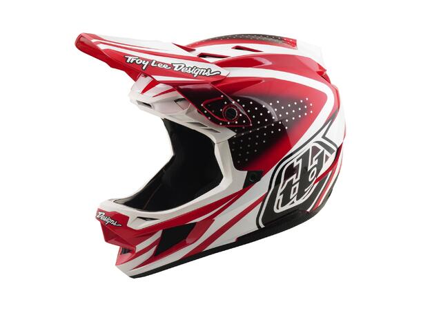 Troy Lee Designs D4 Polyacrylite Helmet Fire/White