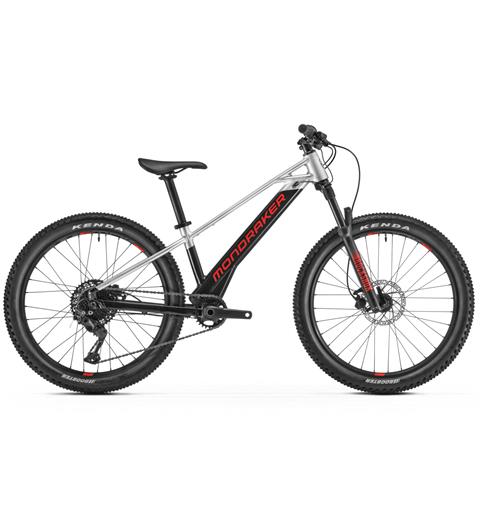 Mondraker Play 24&#39;&#39; 2022 Black-Racing Silver-Flame Red