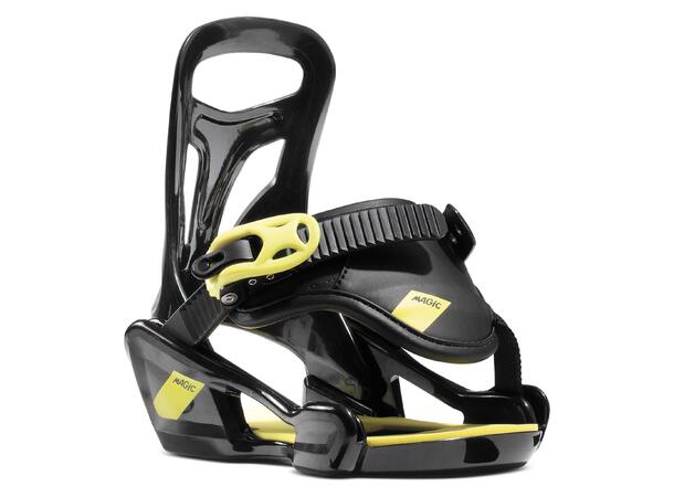 Nidecker Magic Snowboard Bindings, Black Black, XS (28.5-32)