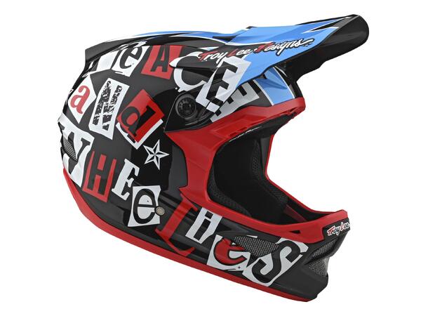Troy Lee Designs D3 Fiberlite Helmet XS Anarchy Black, XS