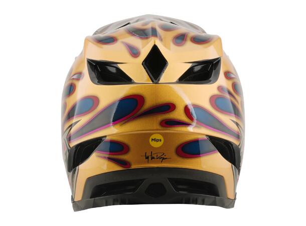 Troy Lee Designs D4 Carbon Helmet Overspray Gold/Black