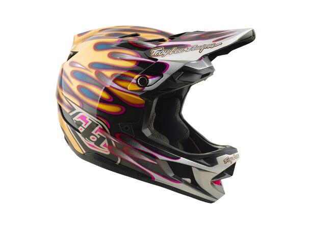 Troy Lee Designs D4 Carbon Helmet Overspray Gold/Black