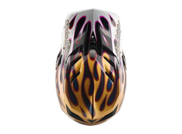 Troy Lee Designs D4 Carbon Helmet Overspray Gold/Black
