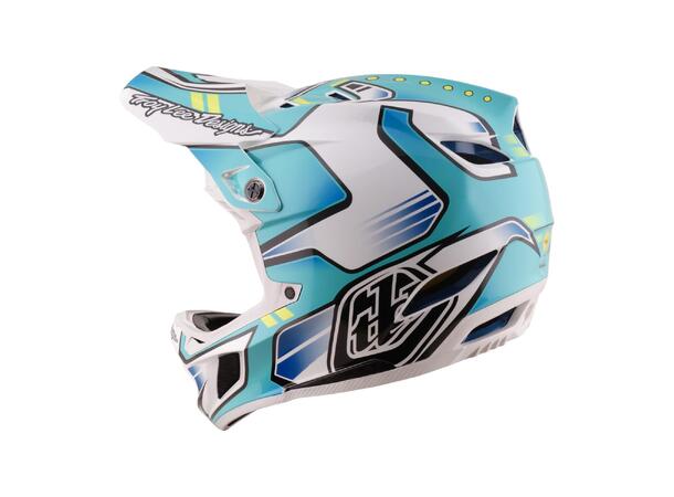 Troy Lee Designs D4 Composite Helmet Crest Real Teal