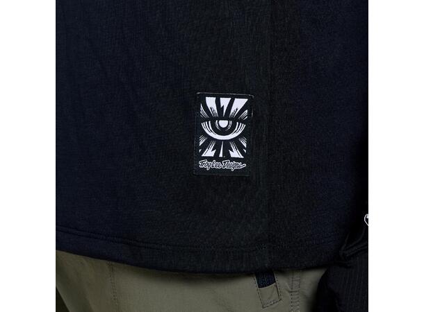 Troy Lee Designs Skyline LS Ride Tee Signature Black/Real Teal