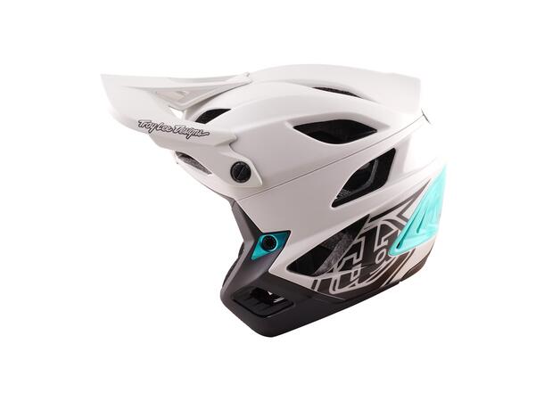 Troy Lee Designs Stage Stunt Helmet Pumice/Real Teal