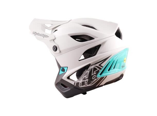 Troy Lee Designs Stage Stunt Helmet Pumice/Real Teal