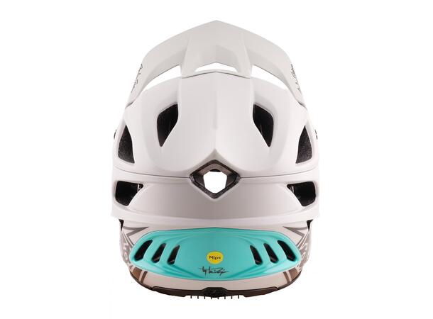 Troy Lee Designs Stage Stunt Helmet Pumice/Real Teal