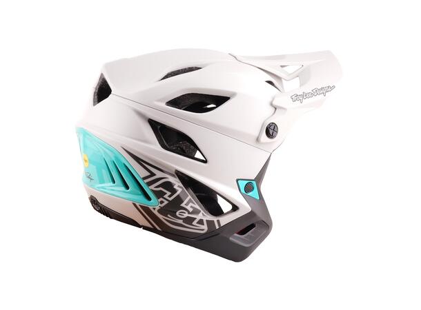 Troy Lee Designs Stage Stunt Helmet Pumice/Real Teal