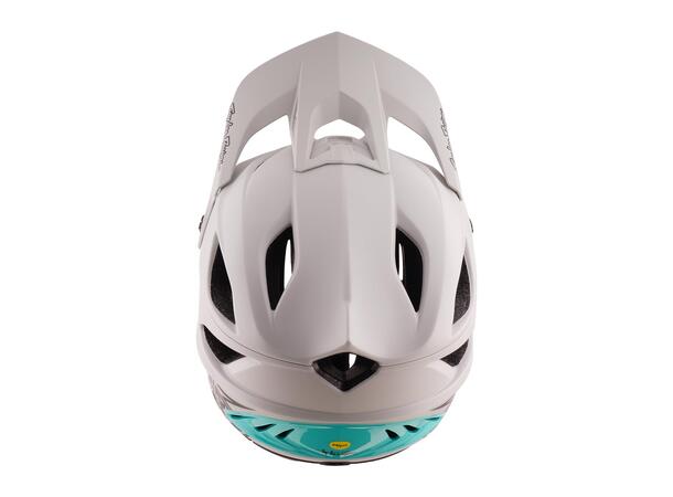 Troy Lee Designs Stage Stunt Helmet Pumice/Real Teal