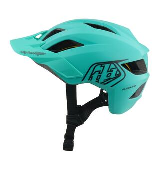 Troy Lee Designs Youth Flowline Helmet Charcoal/Real Teal, One Size (48-53cm)