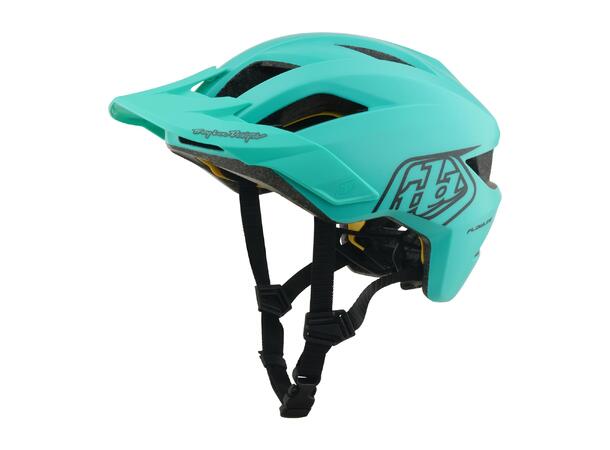 Troy Lee Designs Youth Flowline Helmet Charcoal/Real Teal, One Size (48-53cm)