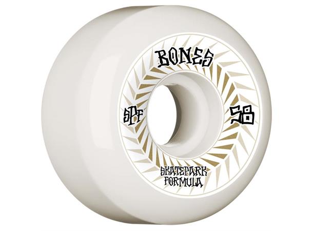 Bones Wheels Spines SPF 84B 58mm White P5 Sidecut