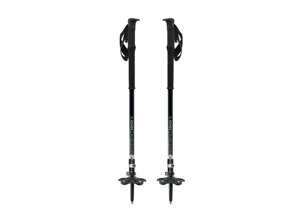 Jones Flip-Lock Talon Poles 105-135 Silver, 105-135 cm