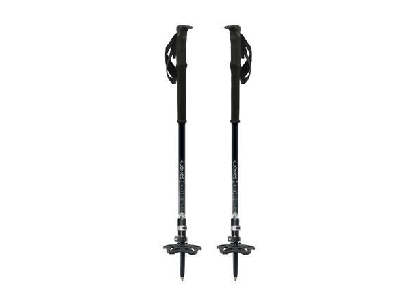 Jones Flip-Lock Talon Poles 105-135 Silver, 105-135 cm