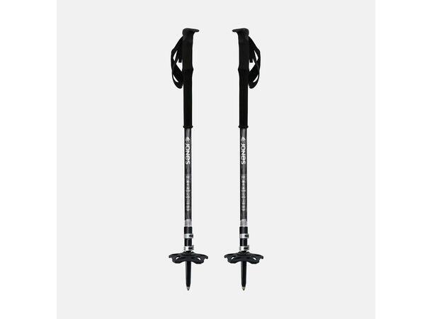 Jones Talon Pro Splitboard Poles 105-135 Carbon, Black