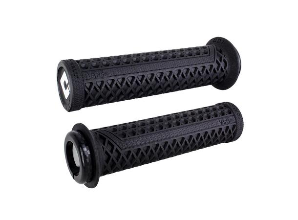 Odi Vans® v2.1 Lock-On Grips, Black w/Checkerboard Black Clamps