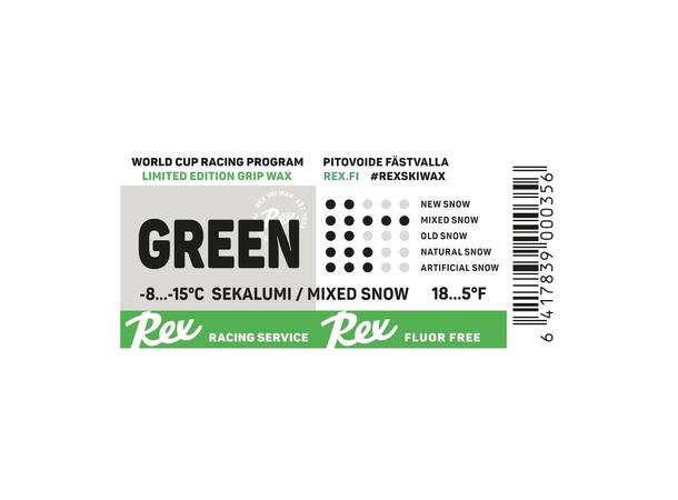 Rex Green Racing Service Kick Wax –8°C to –15°C
