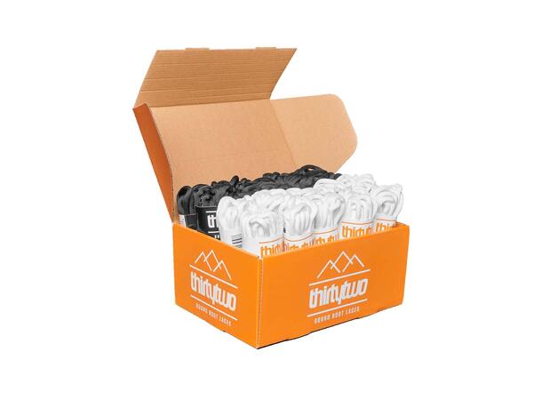 Thirtytwo Round Boot Laces Ass. Black and White, 240 cm