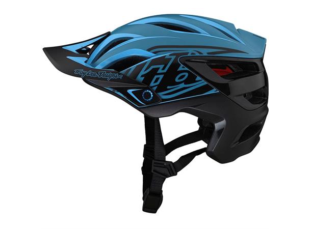 Troy Lee Designs A3 MIPS Helmet Uno Cyan Blue, str. XL/XXL