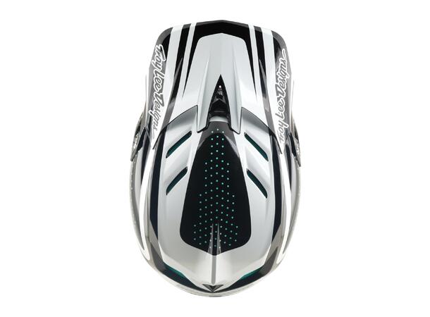 Troy Lee Designs D4 Polyacrylite Helmet Charcoal/White