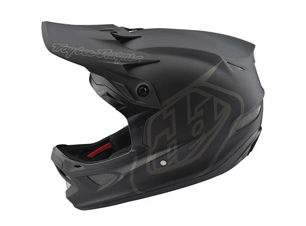 Troy Lee Designs D3 Fiberlite Helmet Mono Black