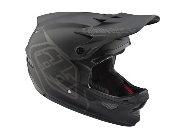 Troy Lee Designs D3 Fiberlite Helmet Mono Black