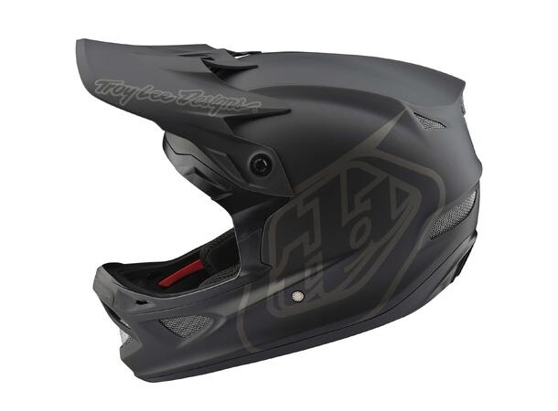 Troy Lee Designs D3 Fiberlite Helmet XL Mono Black, XL