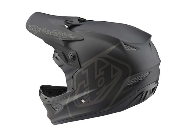 Troy Lee Designs D3 Fiberlite Helmet XL Mono Black, XL