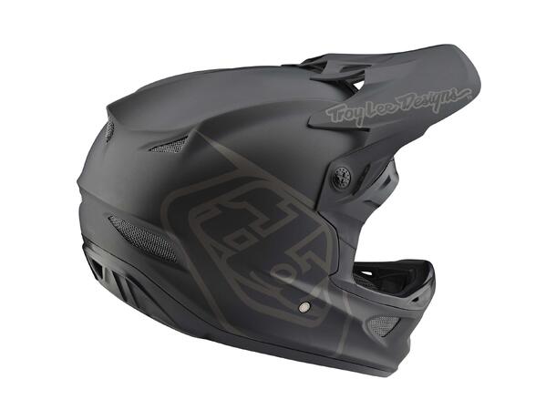 Troy Lee Designs D3 Fiberlite Helmet XL Mono Black, XL