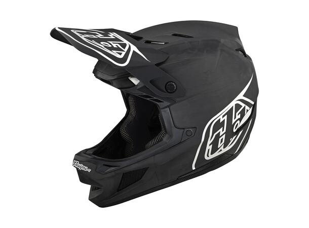 Troy Lee Designs D4 Carbon Helmet MD Stealth Black/Silver, MD