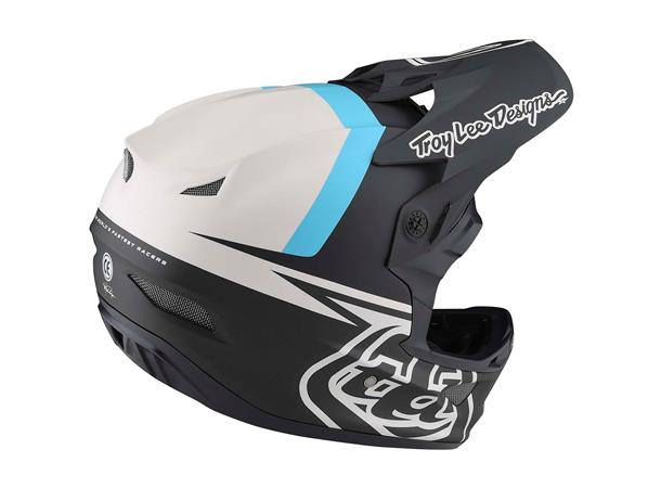 Troy Lee Designs D3 Fiberlite Helmet Slant Green