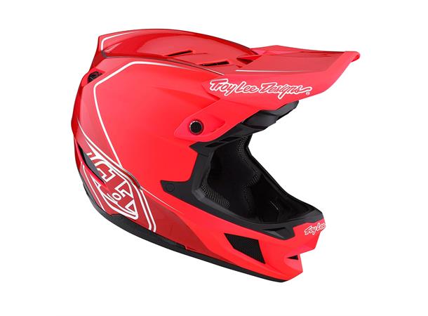 Troy Lee Designs D4 Composite Helmet Shadow Glo Red