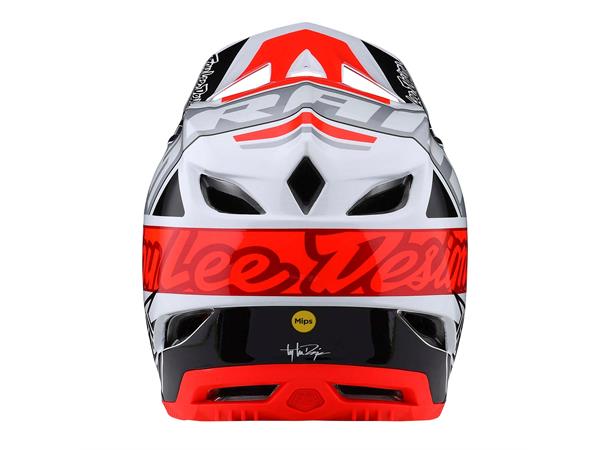Troy Lee Designs D4 Composite Helmet Team SRAM White / Glo Red