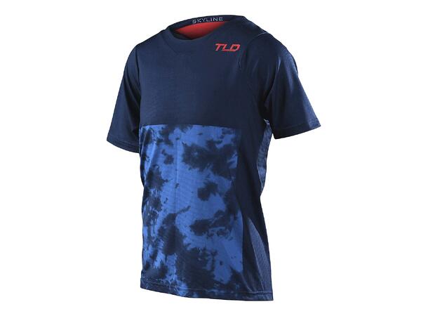 Troy Lee Designs Youth Skyline SS Jersey Breaks Dark Slate YXL