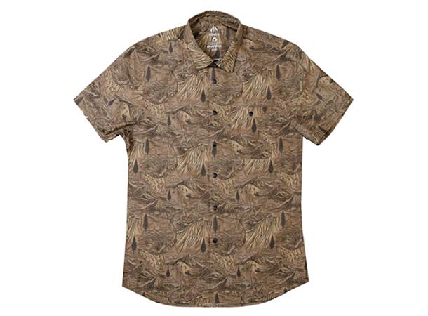 Jones Mountain Aloha Shirt Tan