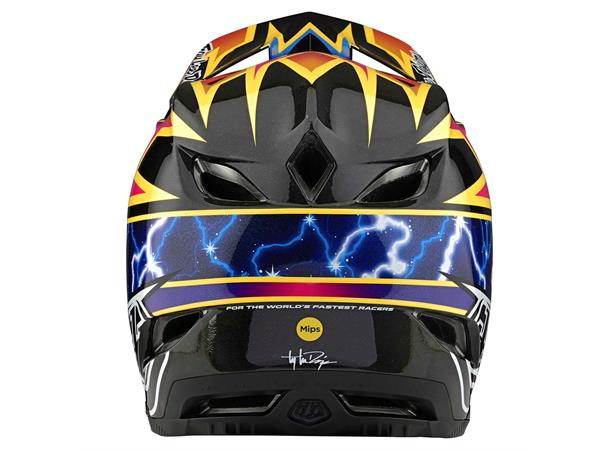 TLD D4 Carbon Helmet Lightning Black